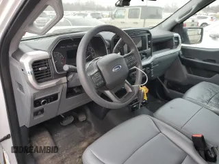 2023 Ford F-150 XL with VIN 1FTMF1C54PKF88206, listed as a Copart auction lot 88849615 with 7,129 mi miles and Salvage Title. Bid and sale history available at carsss.com. Image 8.