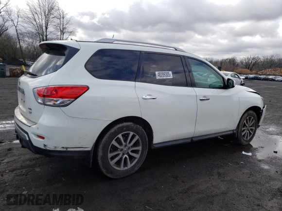 2016 Nissan Pathfinder SV with VIN 5N1AR2MM5GC652782, listed as a Copart auction lot 48289305 with 117,667 mi miles and Salvage Title. Bid and sale history available at carsss.com. Image 3.