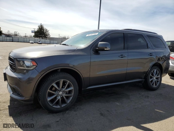2018 Dodge Durango GT with VIN 1C4RDJDG0JC134256, listed as a Copart auction lot 50192285 with 122,776 mi miles and Salvage Title. Bid and sale history available at carsss.com. Image 1.