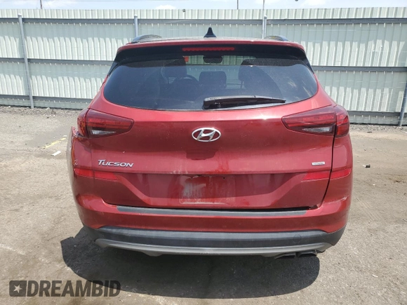 2021 Hyundai Tucson Limited with VIN KM8J3CAL4MU386857, listed as a Copart auction lot 62161895 with 73,100 mi miles and Salvage title. Bid and sale history available at DreamBid. Image 6.