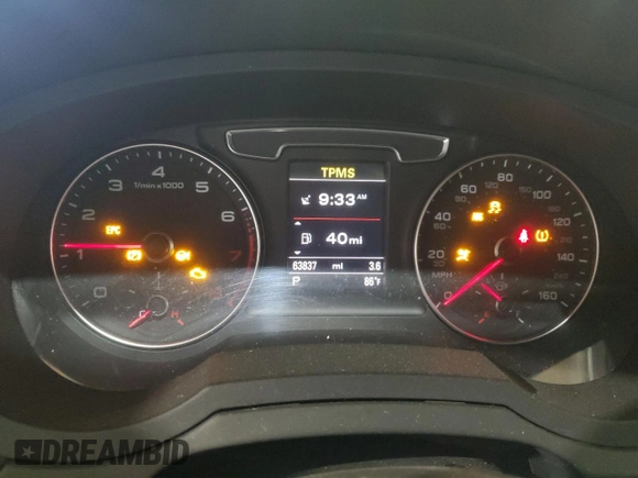 2016 Audi Q3 Premium Plus with VIN WA1EFCFS4GR024719, listed as a Copart auction lot 62001785 with 63,837 mi miles and Salvage title. Bid and sale history available at DreamBid. Image 9.