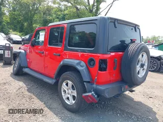 2020 Jeep Wrangler Unlimited Sport S with VIN 1C4HJXDN8LW122928, listed as a IAAI auction lot 42430099 with 58,454 mi miles and . Bid and sale history available at DreamBid. Image 3.