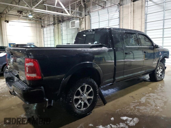 2023 Ram 2500 Longhorn with VIN 3C6UR5PL8PG591647, listed as a Copart auction lot 88803805 with 46,767 mi miles and Salvage title. Bid and sale history available at DreamBid. Image 3.