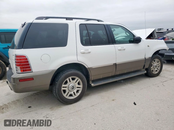 2004 Mercury Mountaineer Convenience z VIN 4M2ZU86K14ZJ30867, wystawiony jako Copart lot #51839405 z przebiegiem 184 668 mil mil oraz Szkoda całkowita • Salvage title. Historia ofert i sprzedaży dostępna na DreamBid. Obrazek 3.