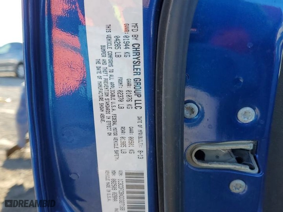2013 Dodge Dart GT with VIN 1C3CDFCBXDD327168, listed as a Copart auction lot 41964245 with 75,147 mi miles and Salvage Title. Bid and sale history available at carsss.com. Image 15.