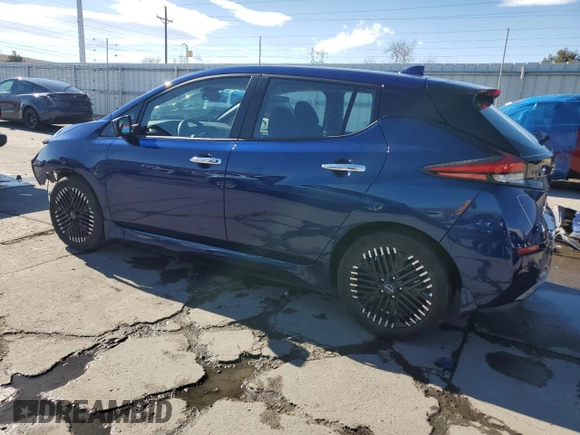 2023 Nissan LEAF SV Plus with VIN 1N4CZ1CV7PC561374, listed as a Copart auction lot 47623055 with 10,572 mi miles and Salvage Title. Bid and sale history available at DreamBid. Image 2.
