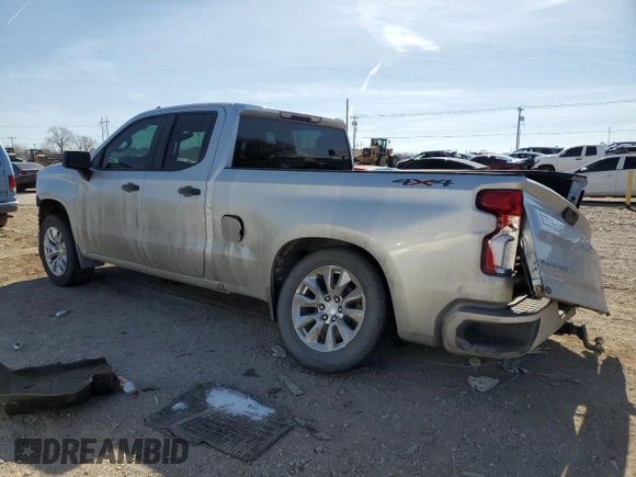 2019 Chevrolet Silverado 1500 Custom with VIN 1GCRYBEH9KZ222917, listed as a Copart auction lot 44369895 with 98,872 mi miles and Salvage Title. Bid and sale history available at DreamBid. Image 2.