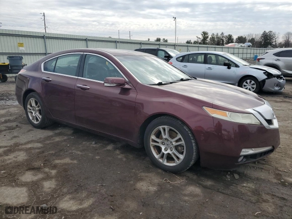 2009 Acura TL Tech with VIN 19UUA86559A004652, listed as a Copart auction lot 46568065 with 138,800 mi miles and Salvage Title. Bid and sale history available at carsss.com. Image 4.