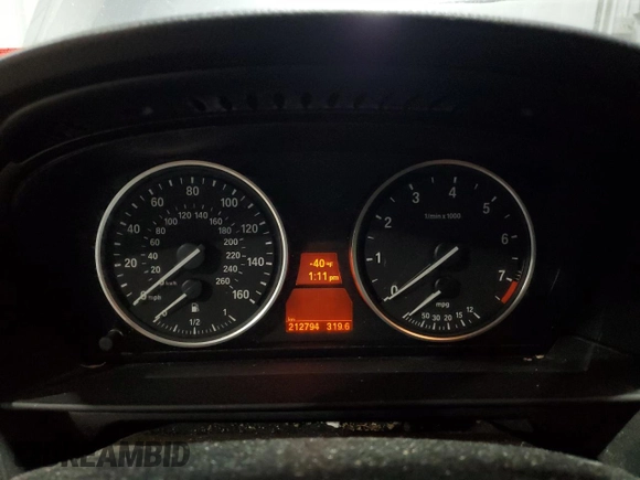 2010 BMW 5 Series 528i xDrive with VIN WBANV1C51AC443436, listed as a Copart auction lot 87717345 with 212,794 mi miles and Salvage Title. Bid and sale history available at carsss.com. Image 9.