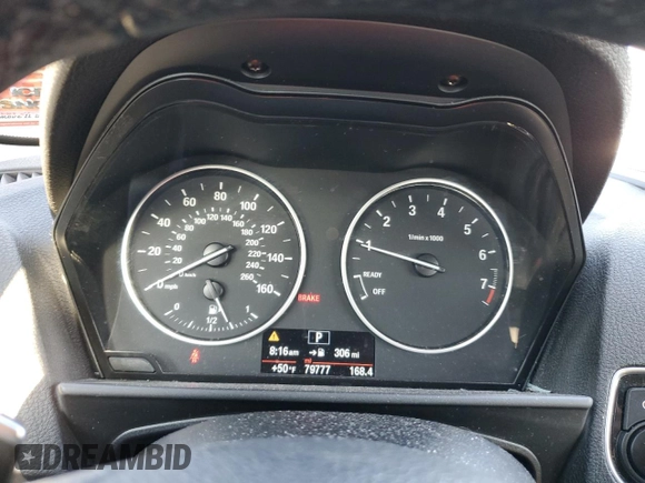 2015 BMW 2 Series 228i xDrive with VIN WBA1F7C55FVX96224, listed as a Copart auction lot 50296863 with 79,777 mi miles. Bid and sale history available at carsss.com. Image 9.