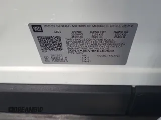 2021 Chevrolet Equinox LS with VIN 3GNAX5EV4MS162589, listed as a IAAI auction lot 42619578 with 87,455 mi miles and . Bid and sale history available at DreamBid. Image 28.