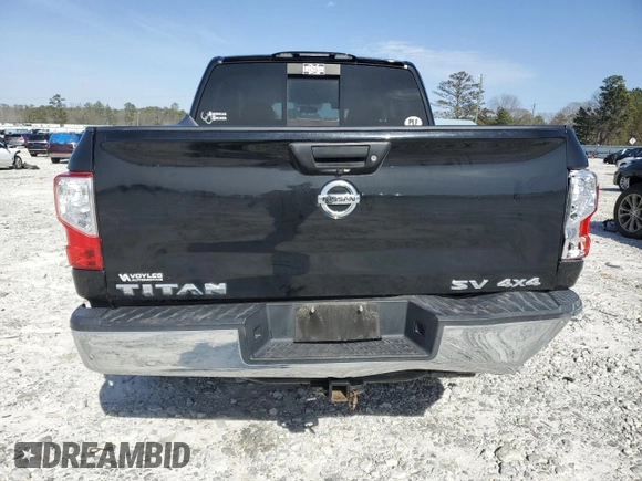 2018 Nissan Titan SV z VIN 1N6AA1EJ0JN504302, wystawiony jako Copart lot #48414435 z przebiegiem 72 766 mil mil oraz Szkoda całkowita • Salvage title. Historia ofert i sprzedaży dostępna na DreamBid. Obrazek 6.