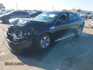 2018 Kia Optima Hybrid Premium with VIN KNAGT4LE7J5023233, listed as a IAAI auction lot 41276207 with 152,381 mi miles. Bid and sale history available at carsss.com. Image 17.