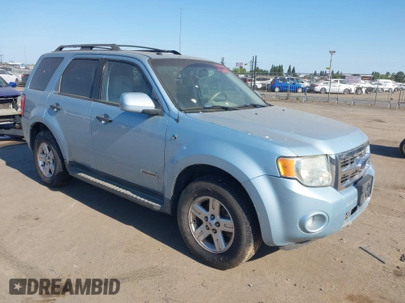2008 Ford Escape Hybrid with VIN 1FMCU59H98KC31885, listed as a IAAI auction lot 42631198 with 369,266 mi miles and . Bid and sale history available at DreamBid. Image 1.