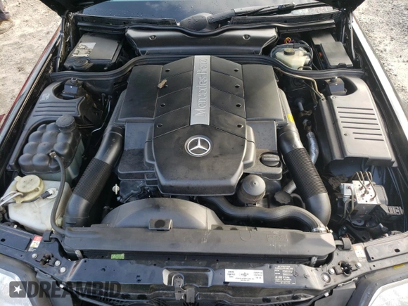 2000 Mercedes-Benz SL-Class with VIN WDBFA68F0YF190618, listed as a Copart auction lot 64791414 with 24,489 mi miles and Salvage Title. Bid and sale history available at carsss.com. Image 11.