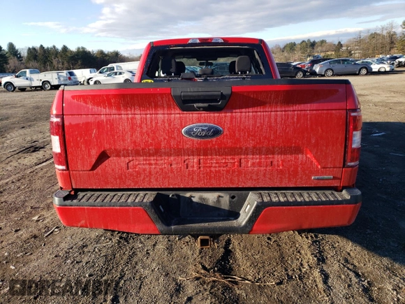 2018 Ford F-150 XL with VIN 1FTFX1EG4JFC22198, listed as a Copart auction lot 46727495 with 121,923 mi miles and Salvage Title. Bid and sale history available at carsss.com. Image 6.
