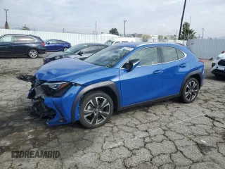 2022 Lexus UX with VIN JTHX3JBH0N2049742, listed as a Copart auction lot 43215465 with 18,728 mi miles and Salvage Title. Bid and sale history available at carsss.com. Image 1.