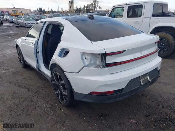 2022 Polestar 2 with VIN LPSED3KAXNL058360, listed as a IAAI auction lot 41568447 with 16,523 mi miles. Bid and sale history available at carsss.com. Image 3.