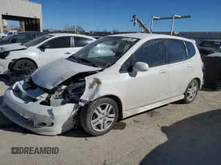 2007 Honda Fit Sport with VIN JHMGD38617S004925, listed as a Copart auction lot 47112235 with 249,849 mi miles and Salvage Title. Bid and sale history available at carsss.com. Image 1.