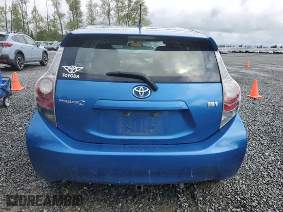 2014 Toyota Prius One with VIN JTDKDTB37E1085331, listed as a Copart auction lot 53978465 with 134,655 mi miles and Salvage Title. Bid and sale history available at DreamBid. Image 6.