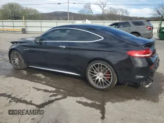 2017 Mercedes-Benz C 63 S AMG with VIN WDDWJ8HB9HF458856, listed as a Copart auction lot 50197615 with 48,293 mi miles and Salvage Title. Bid and sale history available at carsss.com. Image 2.