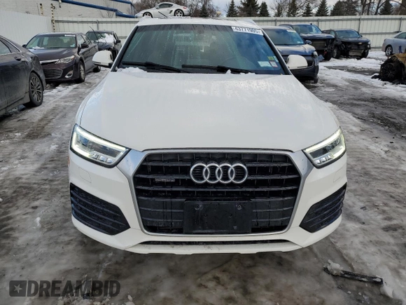 2017 Audi Q3 Prestige with VIN WA1GCCFS0HR015843, listed as a Copart auction lot 43771905 with 56,682 mi miles and Salvage Title. Bid and sale history available at carsss.com. Image 5.