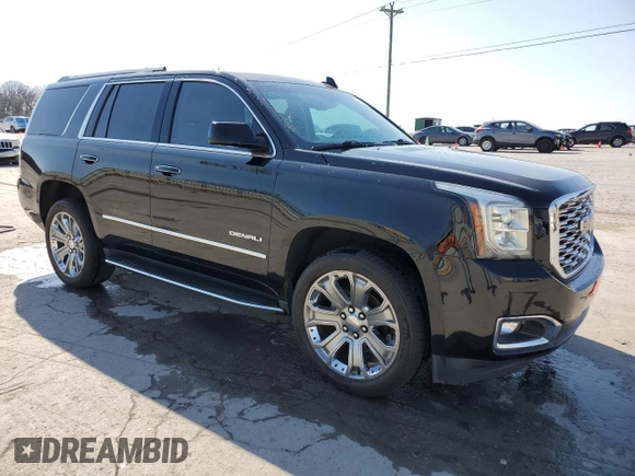 2018 GMC Yukon Denali with VIN 1GKS2CKJ6JR268742, listed as a Copart auction lot 48764105 with 162,256 mi miles and Salvage Title. Bid and sale history available at carsss.com. Image 4.