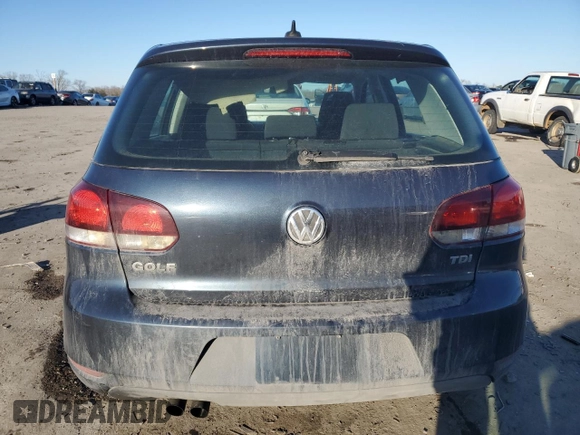 2013 Volkswagen Golf TDI with VIN WVWDM7AJ4DW131117, listed as a Copart auction lot 41603505 with 162,351 mi miles and Salvage title. Bid and sale history available at DreamBid. Image 6.