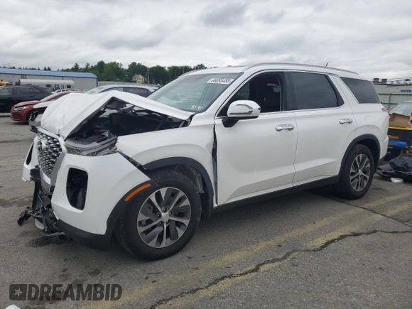 2020 Hyundai Palisade SEL with VIN KM8R2DHE5LU088545, listed as a Copart auction lot 60095485 with 55,331 mi miles and Salvage title. Bid and sale history available at DreamBid. Image 1.