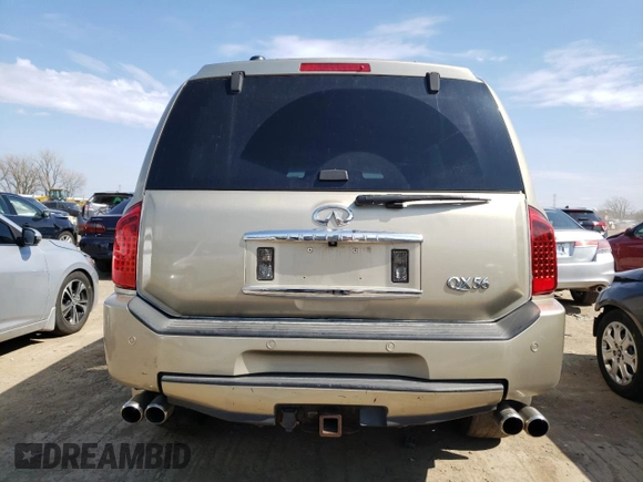2004 Infiniti QX56 with VIN 5N3AA08C94N812120, listed as a Copart auction lot 47430944 with 193,433 mi miles and Salvage Title. Bid and sale history available at carsss.com. Image 6.