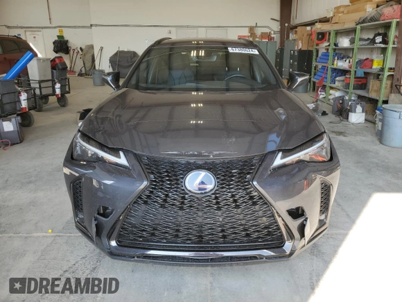 2022 Lexus UX 250h F Sport with VIN JTHR9JBH7N2056940, listed as a Copart auction lot 67380624 with 47,854 mi miles and Salvage Title. Bid and sale history available at DreamBid. Image 5.