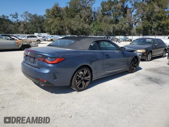 2024 BMW 4 Series 430i z VIN WBA23AT09RCP53441, wystawiony jako Copart lot #44187675 z przebiegiem 9 297 mil mil oraz Szkoda całkowita • Salvage title. Historia ofert i sprzedaży dostępna na DreamBid. Obrazek 3.