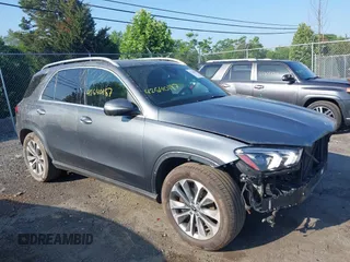 2021 Mercedes-Benz GLE 350 with VIN 4JGFB4KB2MA412328, listed as a IAAI auction lot 42540187 with 73,416 mi miles and . Bid and sale history available at DreamBid. Image 1.