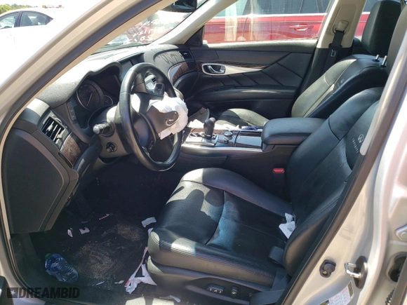2012 Infiniti M37 with VIN JN1BY1AR5CM395829, listed as a Copart auction lot 56602914 with 0 mi miles and Salvage Title. Bid and sale history available at carsss.com. Image 7.