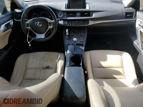 2012 Lexus CT 200h z VIN JTHKD5BH8C2074884, wystawiony jako Copart lot #53290585 z przebiegiem 99 476 mil mil oraz Szkoda całkowita • Salvage title. Historia ofert i sprzedaży dostępna na DreamBid. Obrazek 8.
