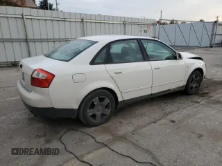 2003 Audi A4 1.8T with VIN WAULC68E03A333284, listed as a Copart auction lot 76754804 with 0 mi miles and Clean Title. Bid and sale history available at carsss.com. Image 3.
