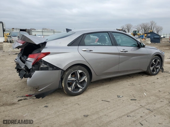2023 Hyundai Elantra SEL with VIN KMHLS4AG6PU421861, listed as a Copart auction lot 85800364 with 30,214 mi miles and Salvage Title. Bid and sale history available at carsss.com. Image 3.