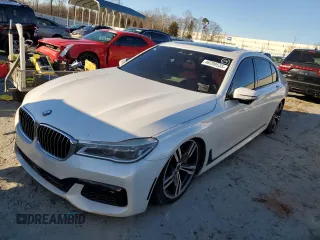 2017 BMW 7 Series 750i with VIN WBA7F0C51HGM21052, listed as a Copart auction lot 46299535 with 85,765 mi miles and Clean Title. Bid and sale history available at carsss.com. Image 1.