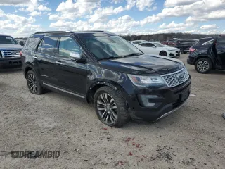 2016 Ford Explorer Platinum with VIN 1FM5K8HT2GGA64843, listed as a Copart auction lot 50070525 with 133,573 mi miles and Salvage Title. Bid and sale history available at DreamBid. Image 4.