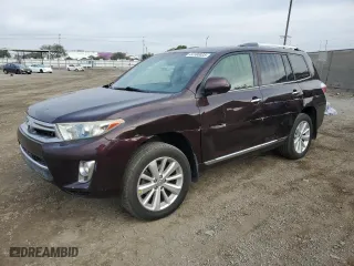 2013 Toyota Highlander Hybrid Limited with VIN JTEDC3EH2D2015517, listed as a Copart auction lot 44180035 with 187,822 mi miles and Salvage Title. Bid and sale history available at carsss.com. Image 1.
