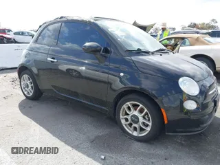 2012 FIAT 500 Pop with VIN 3C3CFFDR5CT378866, listed as a IAAI auction lot 41954746 with 132,841 mi miles. Bid and sale history available at carsss.com. Image 1.