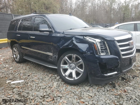 2017 Cadillac Escalade Luxury with VIN 1GYS4BKJ5HR217513, listed as a Copart auction lot 80950834 with 133,592 mi miles and Salvage Title. Bid and sale history available at carsss.com. Image 4.
