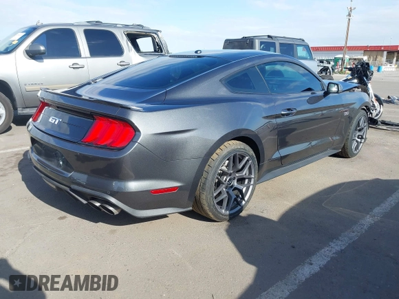 2019 Ford Mustang GT with VIN 1FA6P8CFXK5119030, listed as a IAAI auction lot 42068765 with 51,980 mi miles. Bid and sale history available at carsss.com. Image 4.