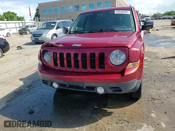 2015 Jeep Patriot Sport with VIN 1C4NJRBBXFD321289, listed as a Copart auction lot 60536345 with 194,479 mi miles and Salvage title. Bid and sale history available at DreamBid. Image 15.