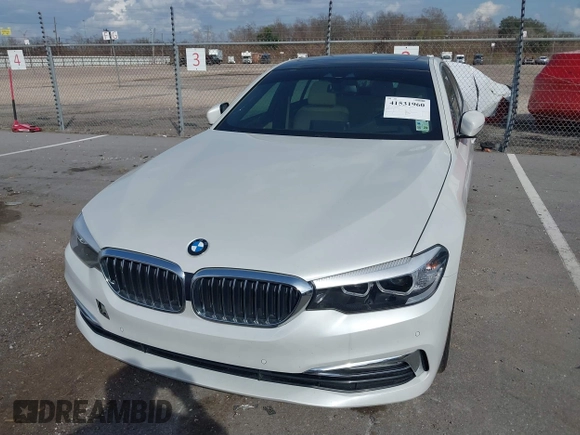 2018 BMW 5 Series 540i with VIN WBAJE5C57JWA96315, listed as a IAAI auction lot 41531960 with 65,085 mi miles and . Bid and sale history available at carsss.com. Image 6.