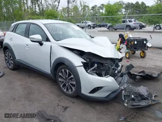 2019 Mazda CX-3 Touring with VIN JM1DKDC7XK0444355, listed as a IAAI auction lot 41932391 with 32,356 mi miles. Bid and sale history available at carsss.com. Image 1.