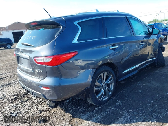 2014 Infiniti QX60 with VIN 5N1AL0MM7EC533909, listed as a IAAI auction lot 42370543 with 159,958 mi miles and . Bid and sale history available at DreamBid. Image 4.