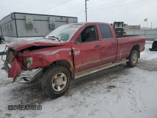 2007 Dodge 2500 Laramie with VIN 1D7KS28A47J595909, listed as a Copart auction lot 83855354 with 177,167 mi miles and Salvage title. Bid and sale history available at DreamBid. Image 1.