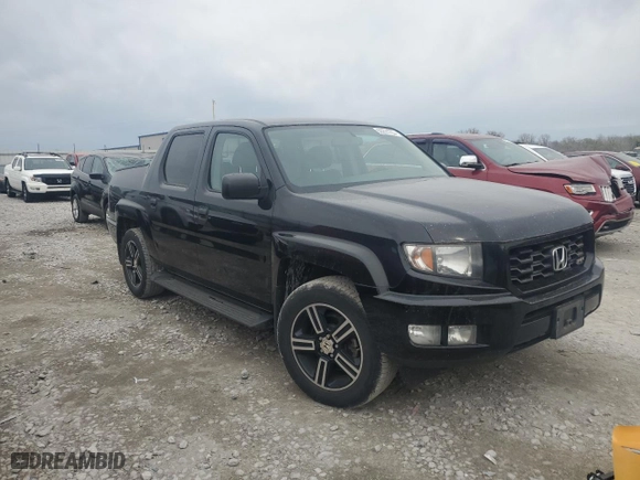 2014 Honda Ridgeline Sport with VIN 5FPYK1F76EB013052, listed as a Copart auction lot 50201755 with 134,745 mi miles and Salvage Title. Bid and sale history available at carsss.com. Image 4.
