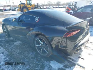 2021 Toyota GR Supra 3.0 with VIN WZ1DB0C03MW044148, listed as a IAAI auction lot 41413627 with 9,590 mi miles. Bid and sale history available at carsss.com. Image 3.